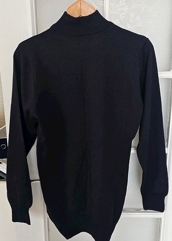 Diğer Siyah Yarım Boğazlı Kadın Sweatshirt
