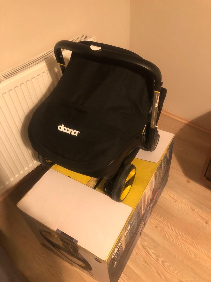 Siyah Doona Bebek Arabası - Görsel 4