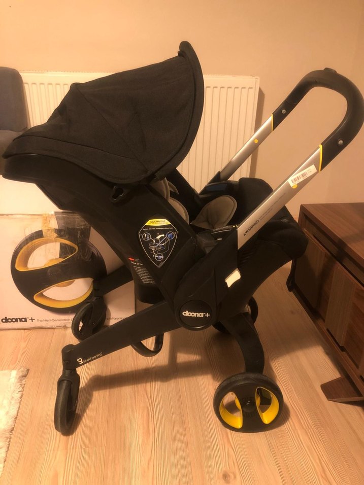 Siyah Doona Bebek Arabası - Görsel 5