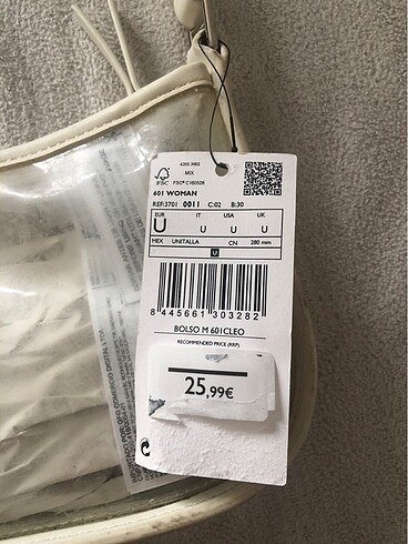 Beden beyaz Renk Kol çantası
