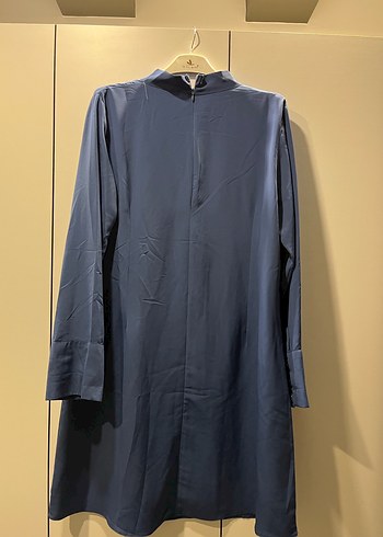 Uzun Kollu Mavi Kadın Tunik - Görsel 5