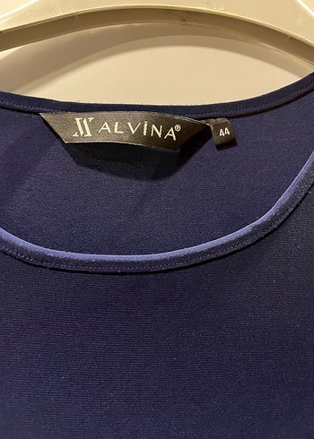 Lacivert ve Gri Uzun Kollu Salaş Tunik - Görsel 2