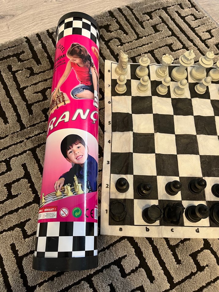 Beyaz Siyah Satranç Takımı - Görsel 2