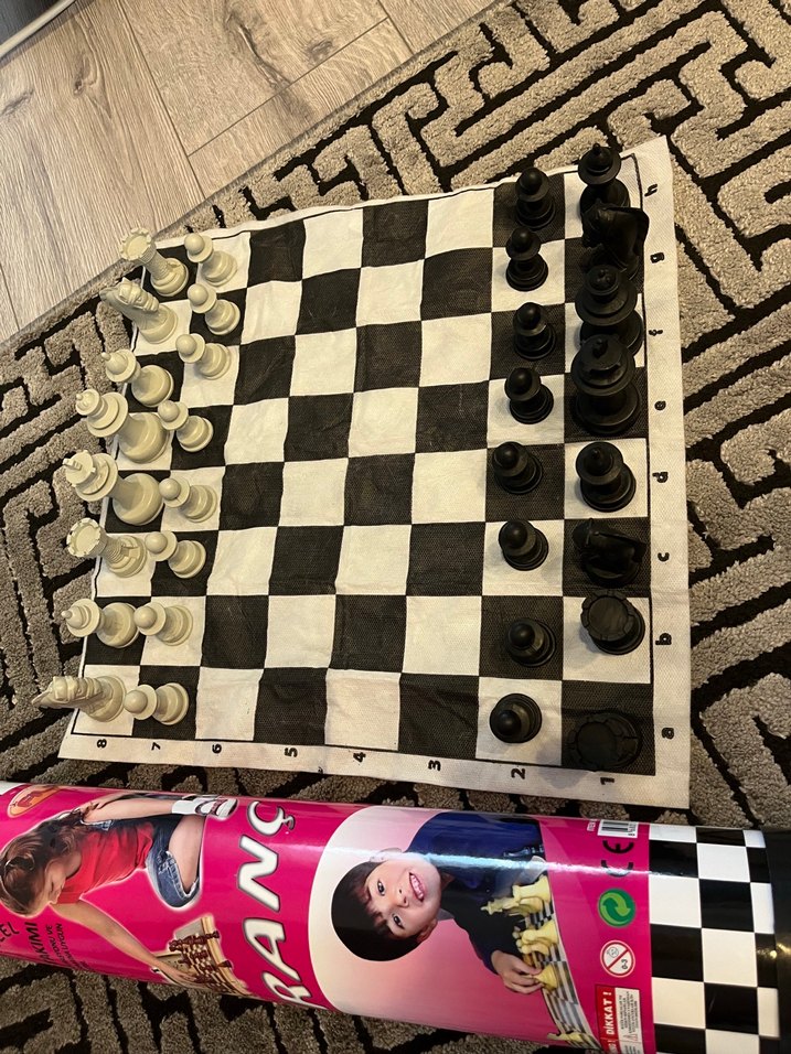 Beyaz Siyah Satranç Takımı - Görsel 3