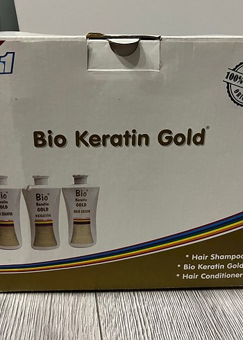 Beden 3'ü 1 Arada Bio Keratin Gold Saç Seti