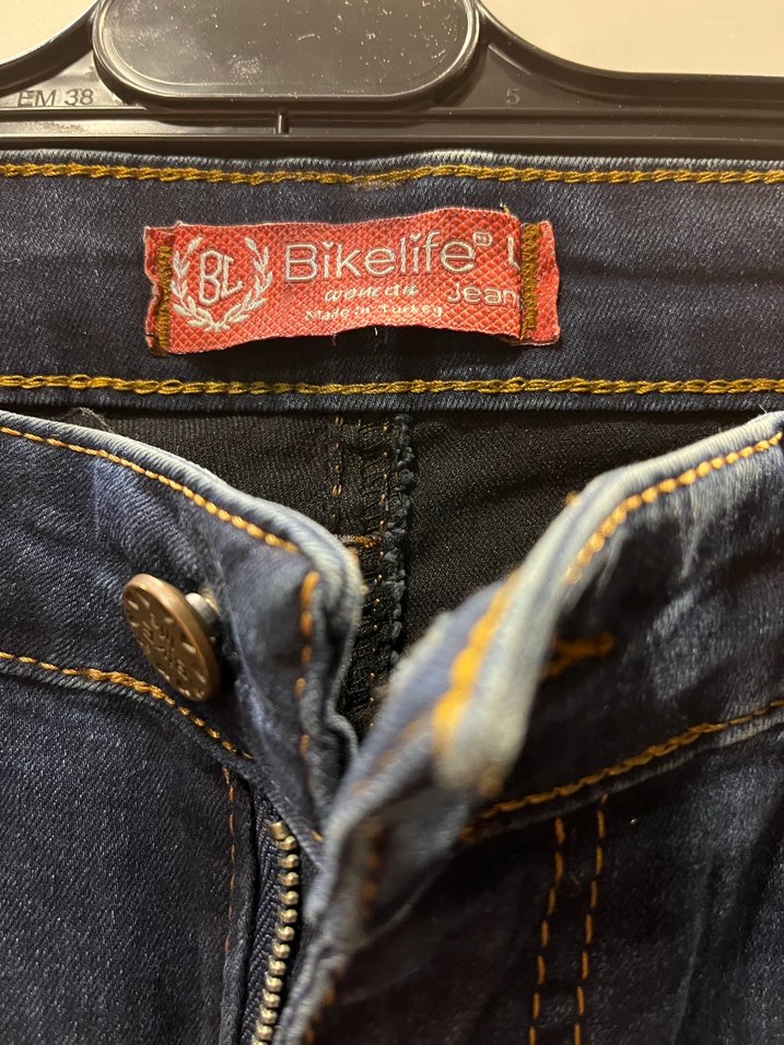 Lacivert Kadın Kemerli Skinny Jean - Görsel 2