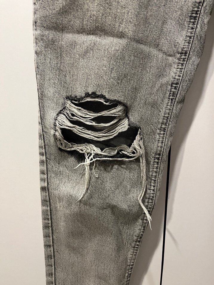 Mom jean pantolon yırtık - Görsel 2