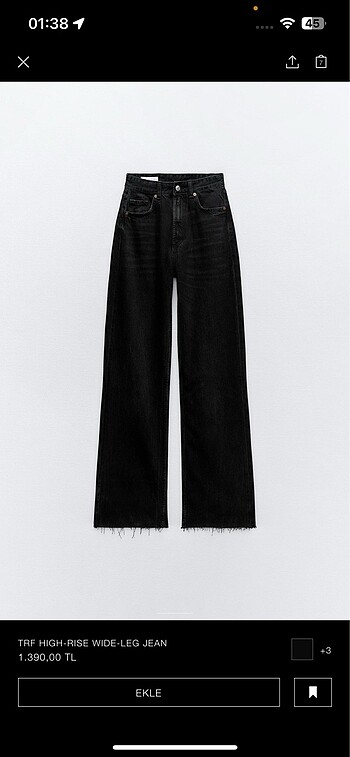 Zara wide leg jean