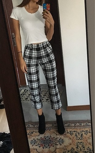 Ekose havuç pantolon