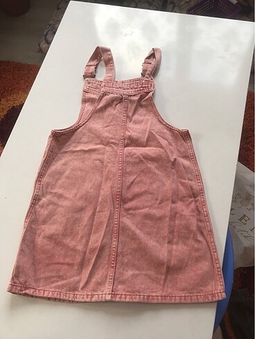 Koton Kız çocuk pembe kot elbise