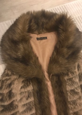 Kürklü Bej Kadın Yelek - Görsel 2