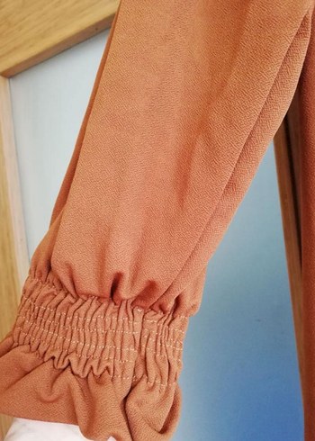 Kahverengi Uzun Kollu Kuşaklı - Görsel 2