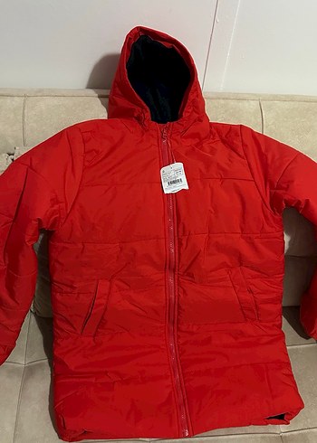 Renkli Baskılı Kapüşonlu Erkek kız Çocuk Mont - Görsel 8