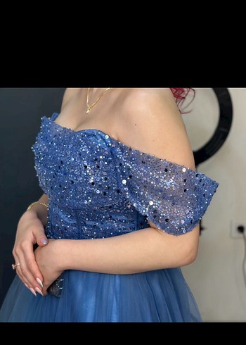 Uzun Abiye Elbise Acill satılıkkk m-xl arası olur ayarlamalı - Görsel 2