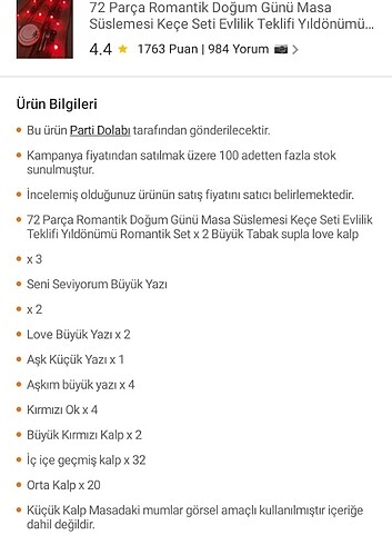 Beden kırmızı Renk Masa süsleri