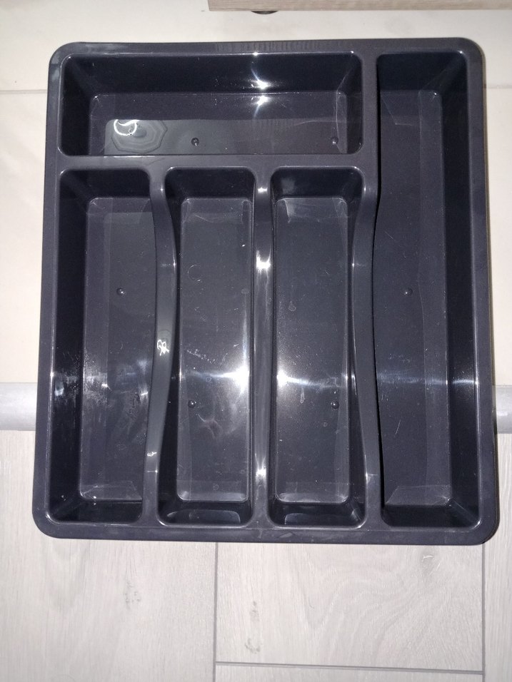 Siyah Çok Bölmeli Çatal Bıçak Kutusu - Görsel 3