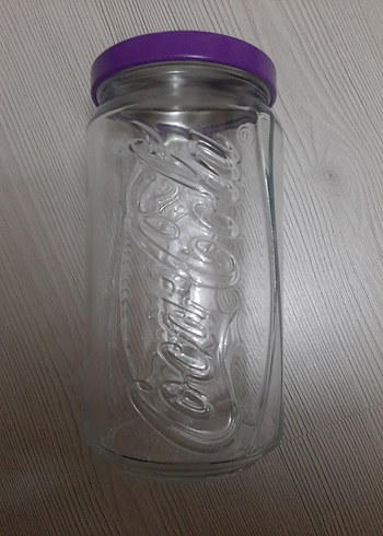 Mor Kapaklı Cam Saklama Kabı - Görsel 2