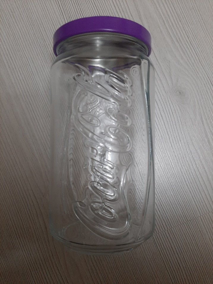 Mor Kapaklı Cam Saklama Kabı - Görsel 2