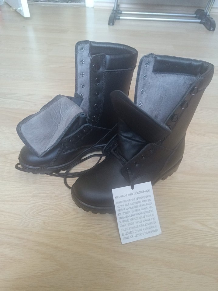 Siyah Minimalist Erkek Kauçuk Botlar - Görsel 3