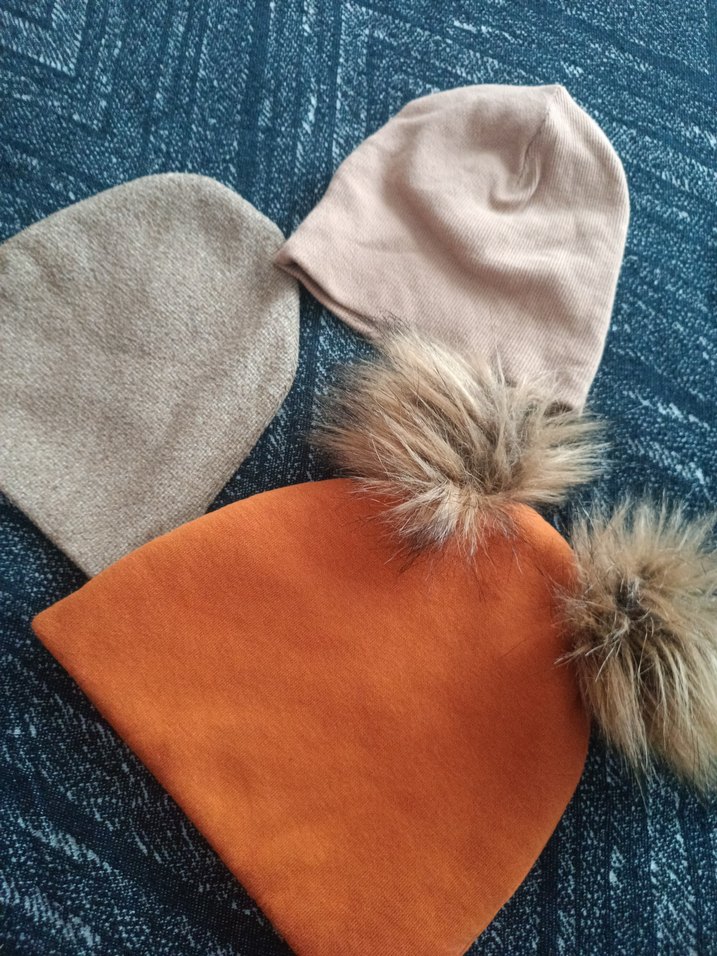 3 lü kürk Detaylı Çocuk Bohem Bere - Görsel 2