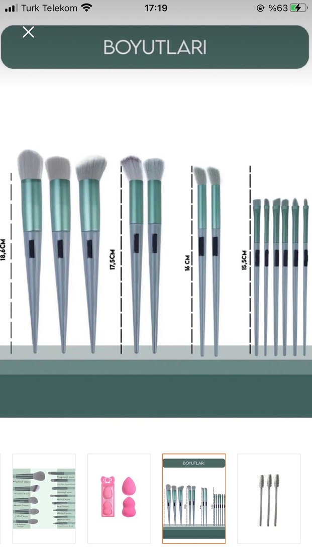 Pastel Pembe Makyaj Fırçası Seti - Görsel 5