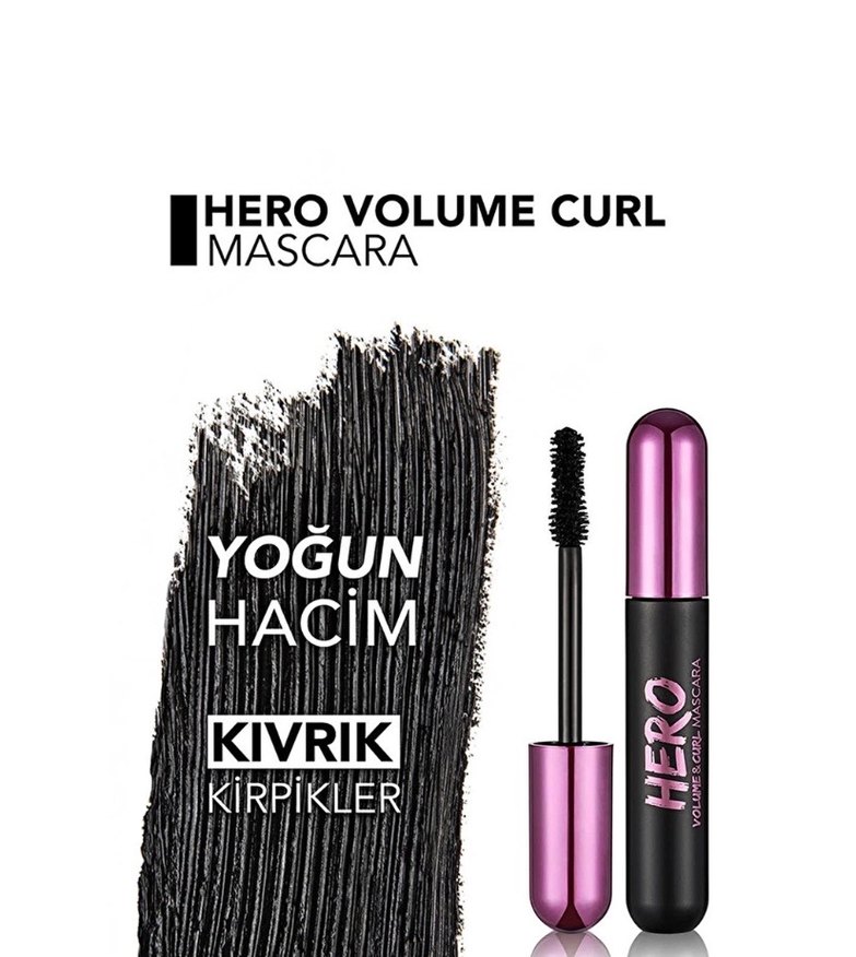 Pembe Hero Maskara - Yoğun Hacim - Görsel 4