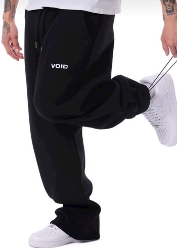 Siyah Rahat Kesim Kadın Eşofman Altı - Görsel 4