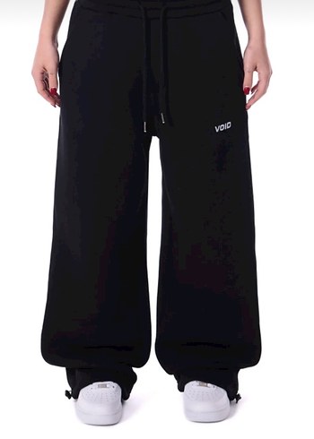 Siyah Rahat Kesim Kadın Eşofman Altı - Görsel 3