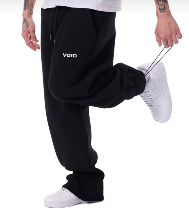 Siyah Rahat Kesim Kadın Eşofman Altı - Görsel 4