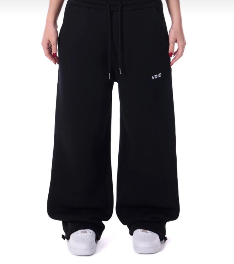 Siyah Rahat Kesim Kadın Eşofman Altı - Görsel 3