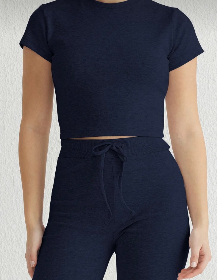 Lacivert Hamile Denim Eşofman Altı - Görsel 2