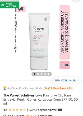 The Purest Solutions SPF 50 Güneş Koruyucu - Görsel 7