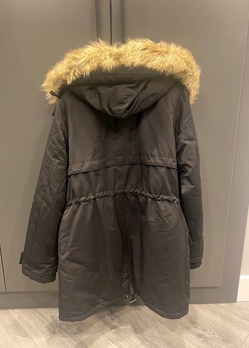 36 Beden Pull&Bear Kürklü Midi Kaban