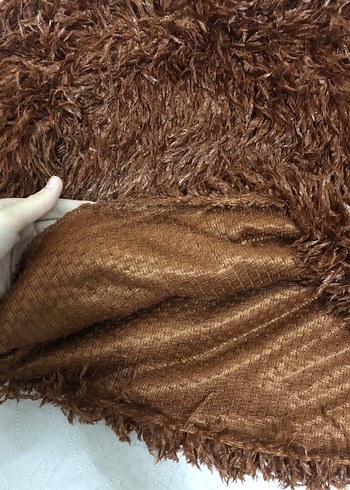 Kiremit tüy Detaylı Örgü Kazak - Görsel 5