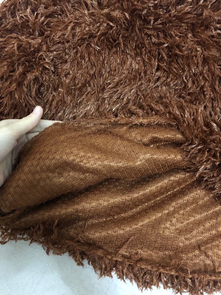 Kiremit tüy Detaylı Örgü Kazak - Görsel 5