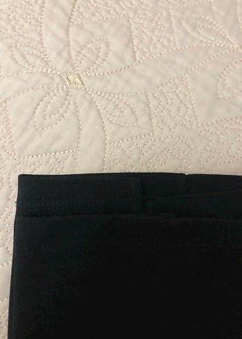 Siyah Kadın Yırtmaçlı İspanyol Paça Pantolon - Görsel 4