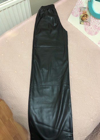 Beli lastikli deri Pantolon - Görsel 4
