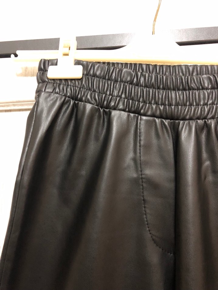 Beli lastikli deri Pantolon - Görsel 2