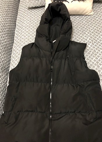 Siyah Fermuarlı Yüksek Yakalı Kadın Yelek - Görsel 5