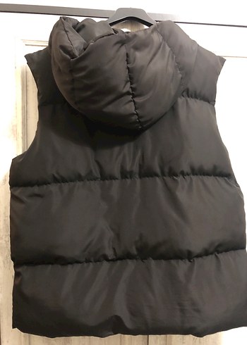 Siyah Fermuarlı Yüksek Yakalı Kadın Yelek - Görsel 2