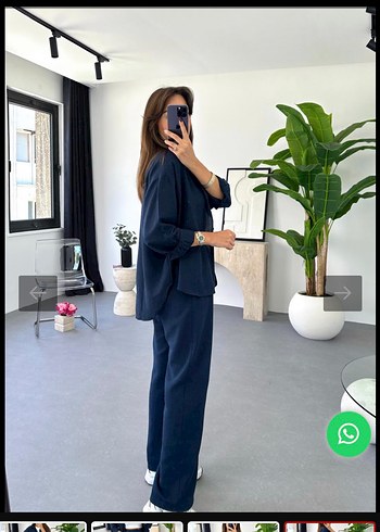 Lacivert keten takım - Görsel 3