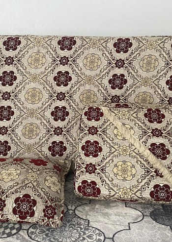 Alexander McQueen Bordo Desenli Geleneksel Minder Takımı