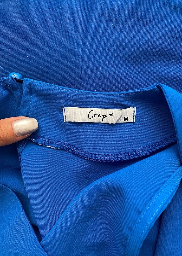 Mavi yazlık elbise - Görsel 3