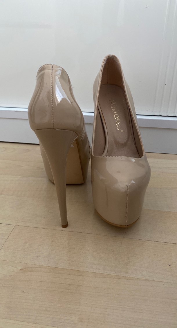 Bej Platform Topuklu Kadın Stiletto - Görsel 2