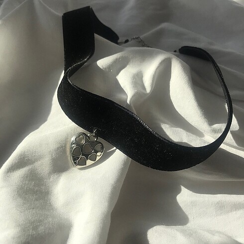 Siyah kafiye kurdele choker