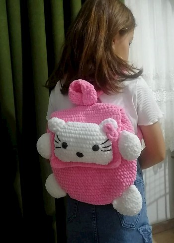 LC Waikiki Hello Kitty Örgü Kız Çocuk Sırt Çantası