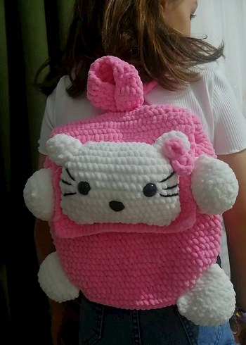 Beden Hello Kitty Örgü Kız Çocuk Sırt Çantası