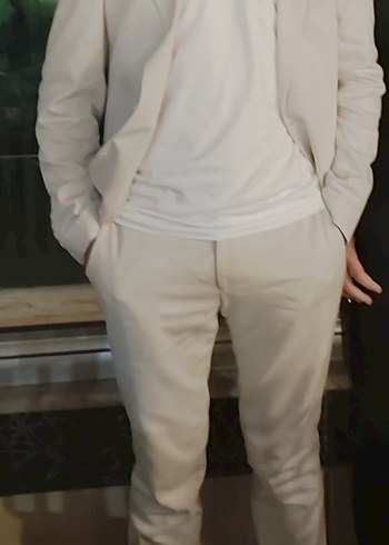 Altınyıldız Beyaz Regular Fit Erkek Takım Elbise - Görsel 4