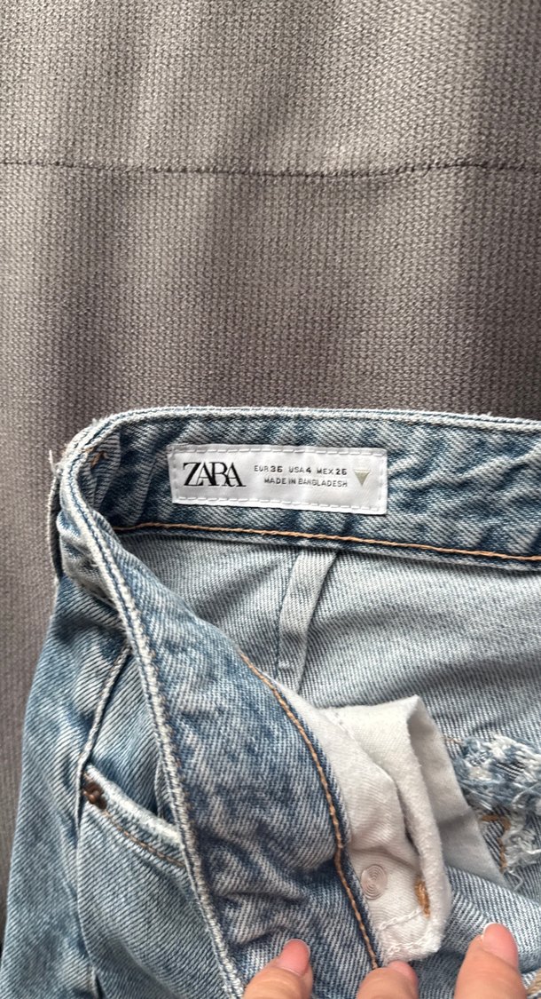 Zara Cargo Pantolon belt loop jeans - Görsel 4
