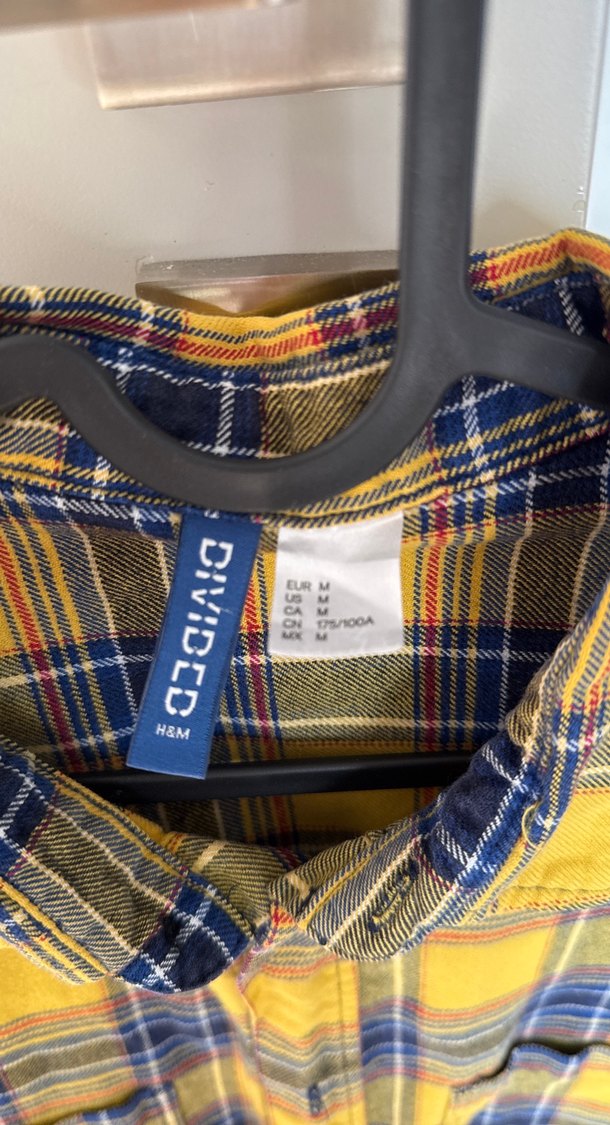 Sarı Ekose Erkek Gömlek Uzun Kollu - Görsel 2